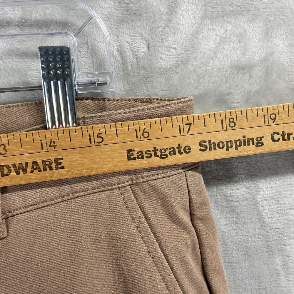 Mugsy Pants men's 34x29 Belmonts Chino Brown Classic Fit Stretch Flat Front - Picture 9 of 15